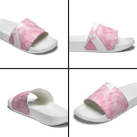Scotland Rugby Custom Slide Sandals Go Scottish Thistle Pink Version - Wonder Print Shop