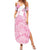 Scotland Rugby Custom Summer Maxi Dress Go Scottish Thistle Pink Version - Wonder Print Shop