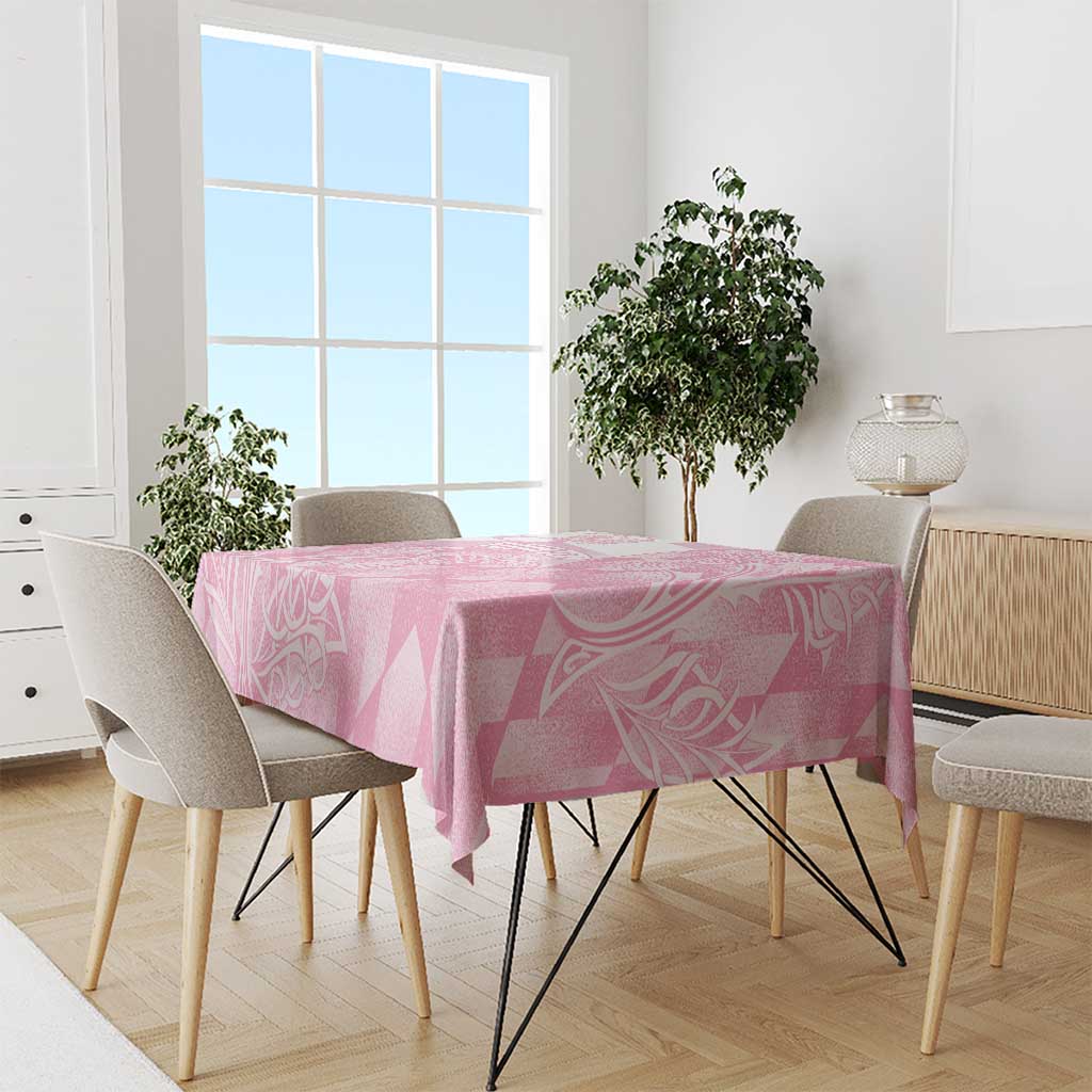 Scotland Rugby Custom Tablecloth Go Scottish Thistle Pink Version - Wonder Print Shop