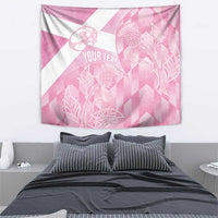 Scotland Rugby Custom Tapestry Go Scottish Thistle Pink Version - Wonder Print Shop