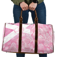 Scotland Rugby Custom Travel Bag Go Scottish Thistle Pink Version - Wonder Print Shop