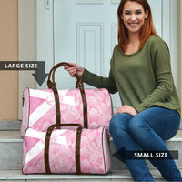 Scotland Rugby Custom Travel Bag Go Scottish Thistle Pink Version - Wonder Print Shop