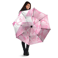 Scotland Rugby Custom Umbrella Go Scottish Thistle Pink Version - Wonder Print Shop