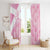 Scotland Rugby Custom Window Curtain Go Scottish Thistle Pink Version - Wonder Print Shop