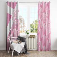 Scotland Rugby Custom Window Curtain Go Scottish Thistle Pink Version - Wonder Print Shop