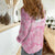 Scotland Rugby Custom Women Casual Shirt Go Scottish Thistle Pink Version - Wonder Print Shop
