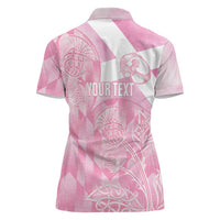 Scotland Rugby Custom Women Polo Shirt Go Scottish Thistle Pink Version - Wonder Print Shop