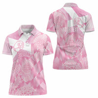 Scotland Rugby Custom Women Polo Shirt Go Scottish Thistle Pink Version - Wonder Print Shop
