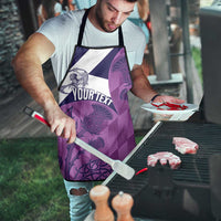 Scotland Rugby Custom Apron Go Scottish Thistle Purple Version - Wonder Print Shop