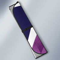 Scotland Rugby Custom Auto Sun Shade Go Scottish Thistle Purple Version - Wonder Print Shop