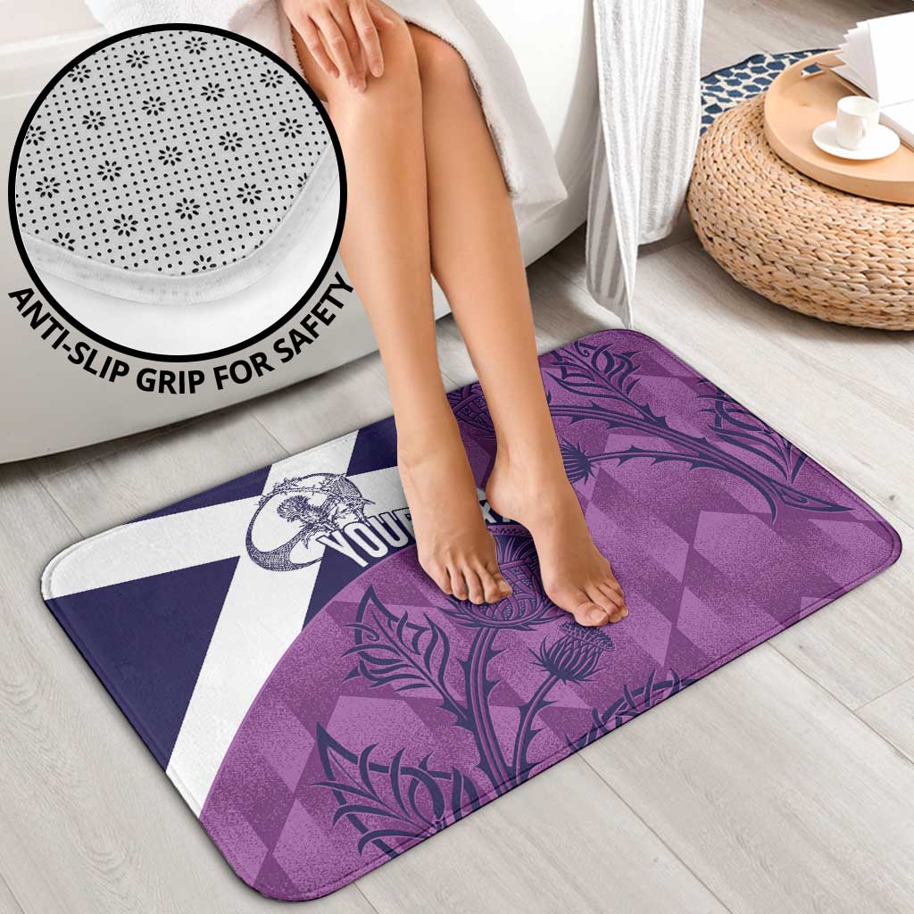 Scotland Rugby Custom Bathroom Set Go Scottish Thistle Purple Version - Wonder Print Shop