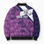 Scotland Rugby Custom Bomber Puffer Jacket Go Scottish Thistle Purple Version - Wonder Print Shop