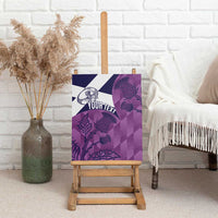 Scotland Rugby Custom Canvas Wall Art Go Scottish Thistle Purple Version - Wonder Print Shop