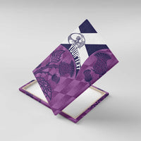 Scotland Rugby Custom Canvas Wall Art Go Scottish Thistle Purple Version - Wonder Print Shop