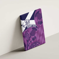 Scotland Rugby Custom Canvas Wall Art Go Scottish Thistle Purple Version - Wonder Print Shop