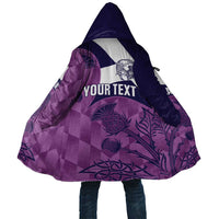Scotland Rugby Custom Cloak Go Scottish Thistle Purple Version - Wonder Print Shop