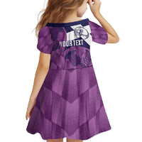 Scotland Rugby Custom Family Matching Off Shoulder Maxi Dress and Hawaiian Shirt Go Scottish Thistle Purple Version - Wonder Print Shop