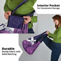 Scotland Rugby Custom Grocery Bag Go Scottish Thistle Purple Version - Wonder Print Shop