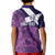 Scotland Rugby Custom Kid Polo Shirt Go Scottish Thistle Purple Version - Wonder Print Shop