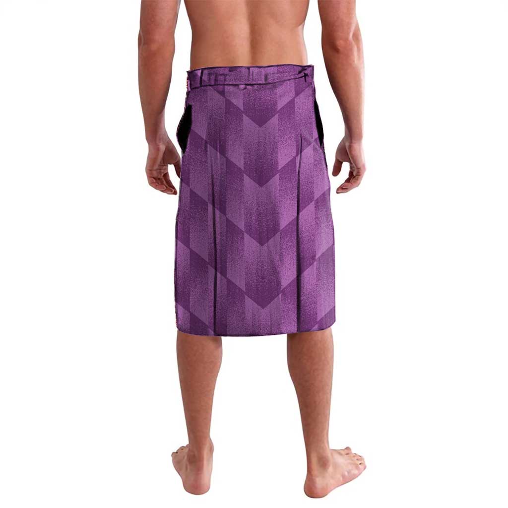 Scotland Rugby Custom Lavalava Go Scottish Thistle Purple Version - Wonder Print Shop