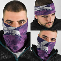 Scotland Rugby Neck Gaiter Go Scottish Thistle Purple Version LT14