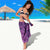 Scotland Rugby Custom Sarong Go Scottish Thistle Purple Version - Wonder Print Shop