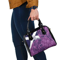 Scotland Rugby Custom Shoulder Handbag Go Scottish Thistle Purple Version - Wonder Print Shop