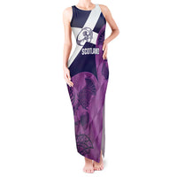 Scotland Rugby Custom Tank Maxi Dress Go Scottish Thistle Purple Version - Wonder Print Shop