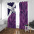 Scotland Rugby Custom Window Curtain Go Scottish Thistle Purple Version - Wonder Print Shop