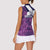 Scotland Rugby Custom Women Sleeveless Polo Shirt Go Scottish Thistle Purple Version - Wonder Print Shop
