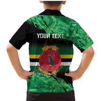 Persionalized Dominica 1978 Family Matching Mermaid Dress and Hawaiian Shirt Dominik Independence Anniversary Grunge Style - Wonder Print Shop