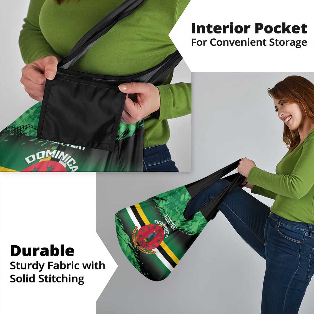 Persionalized Dominica 1978 Grocery Bag Dominik Independence Anniversary Grunge Style