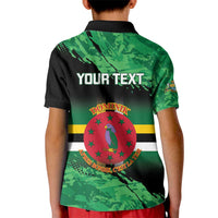 Persionalized Dominica 1978 Kid Polo Shirt Dominik Independence Anniversary Grunge Style - Wonder Print Shop