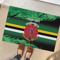 Persionalized Dominica 1978 Rubber Doormat Dominik Independence Anniversary Grunge Style - Wonder Print Shop