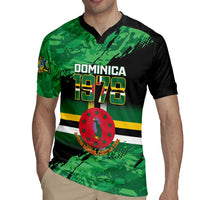 Persionalized Dominica 1978 Rugby Jersey Dominik Independence Anniversary Grunge Style - Wonder Print Shop