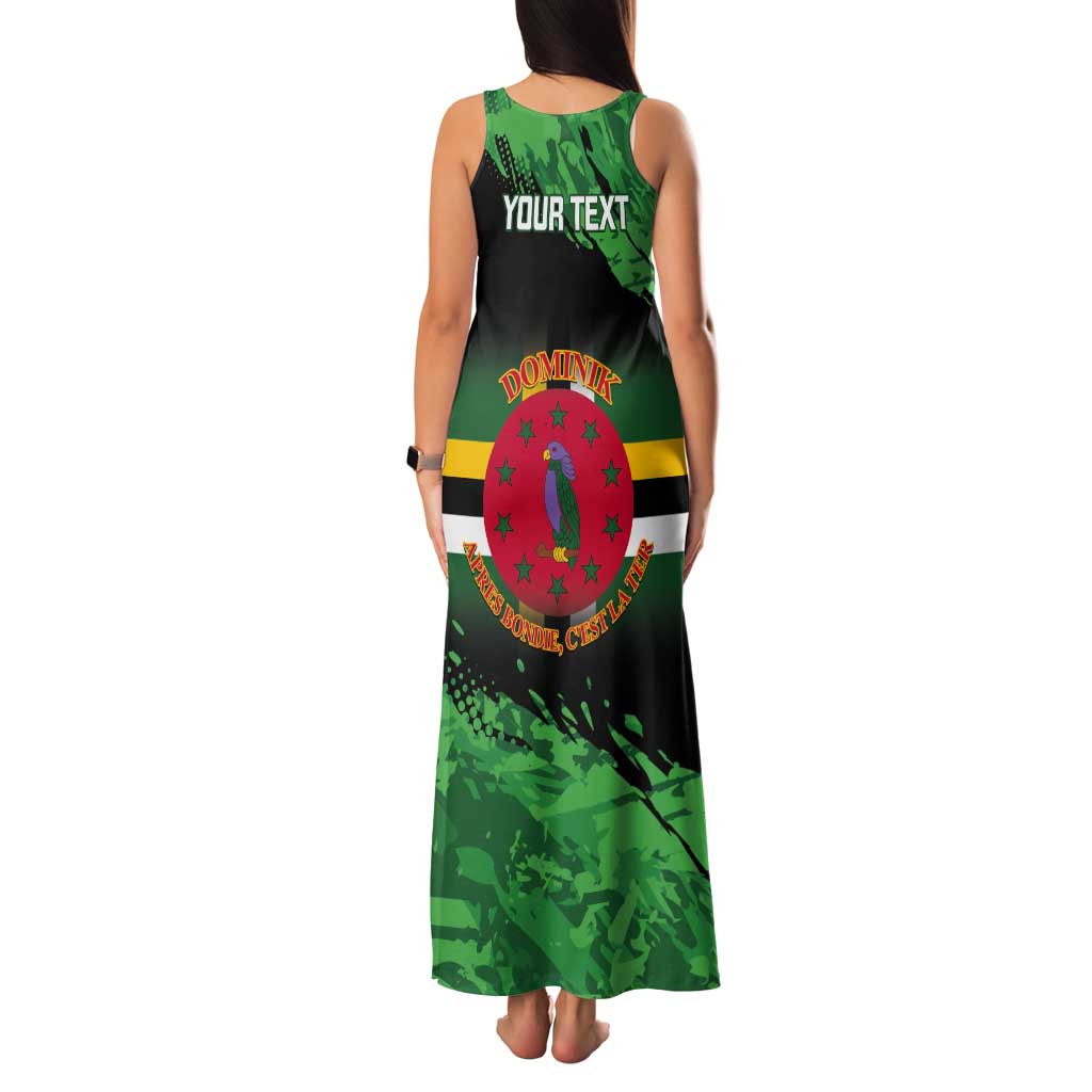 Persionalized Dominica 1978 Tank Maxi Dress Dominik Independence Anniversary Grunge Style - Wonder Print Shop
