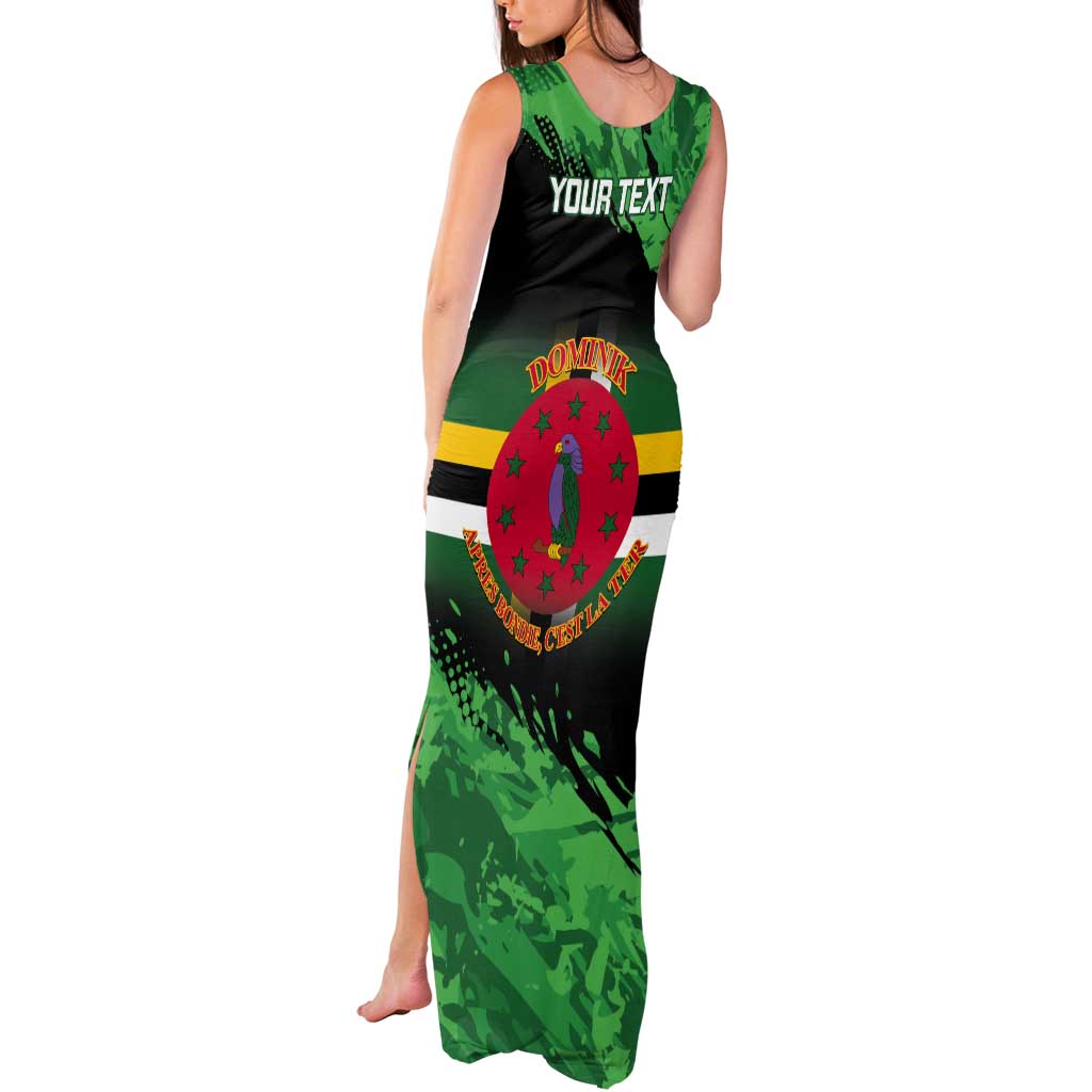 Persionalized Dominica 1978 Tank Maxi Dress Dominik Independence Anniversary Grunge Style - Wonder Print Shop