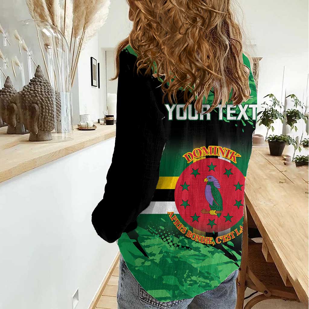 Persionalized Dominica 1978 Women Casual Shirt Dominik Independence Anniversary Grunge Style - Wonder Print Shop