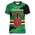 Persionalized Dominica 1978 Women V-Neck T-Shirt Dominik Independence Anniversary Grunge Style - Wonder Print Shop
