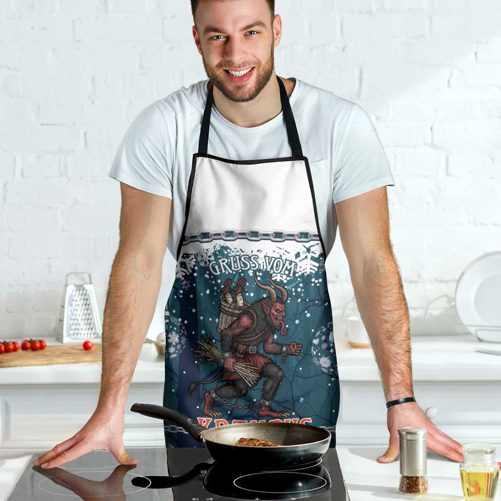 Gruss vom Krampus Christmas Apron Creepy Xmas Devil - Wonder Print Shop
