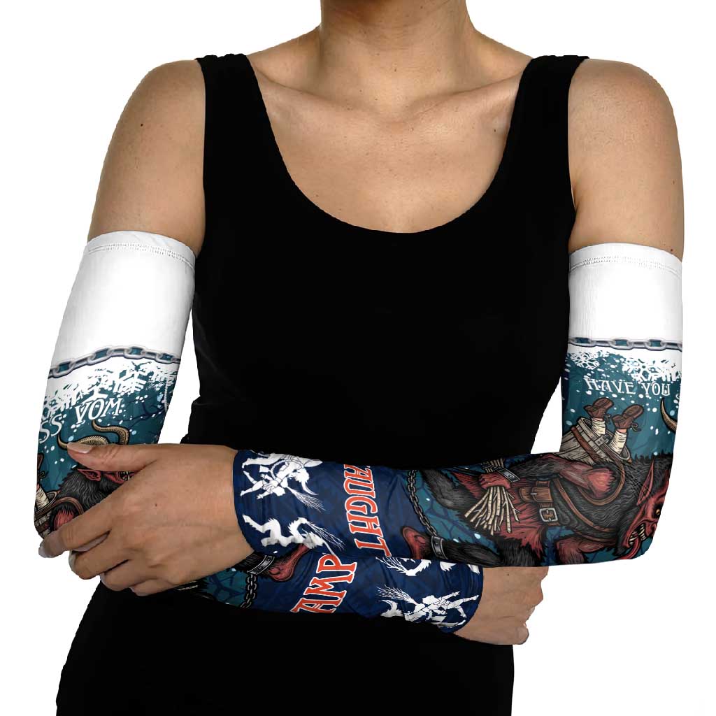 Gruss vom Krampus Christmas Arm Sleeves Creepy Xmas Devil - Wonder Print Shop
