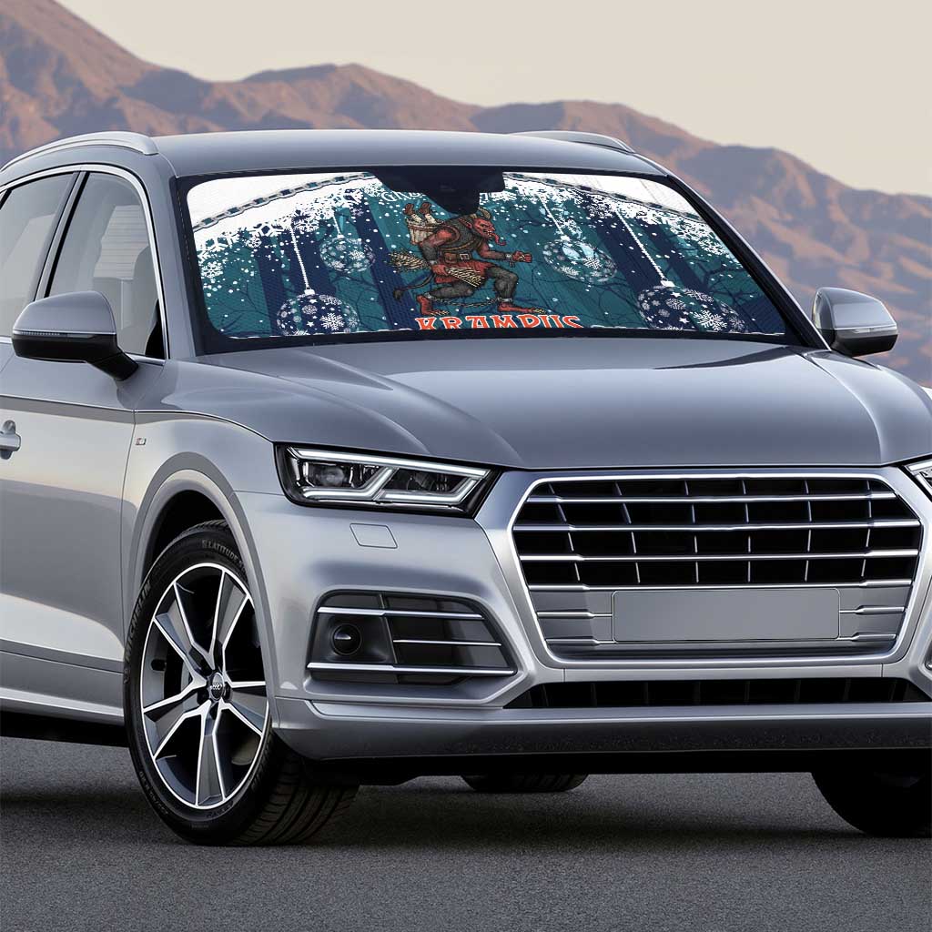 Gruss vom Krampus Christmas Auto Sun Shade Creepy Xmas Devil - Wonder Print Shop