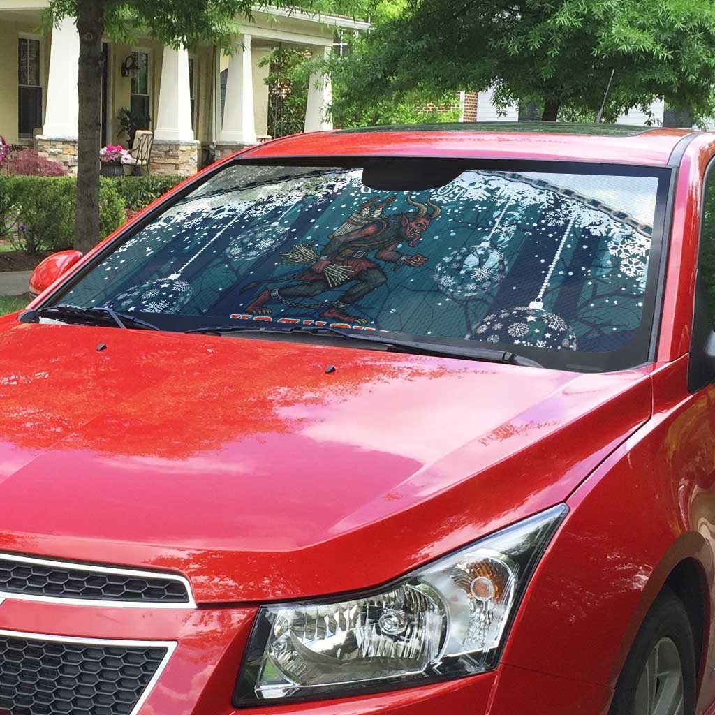 Gruss vom Krampus Christmas Auto Sun Shade Creepy Xmas Devil - Wonder Print Shop