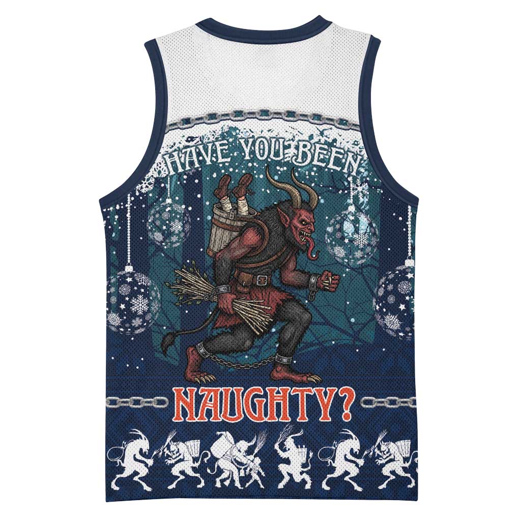 Gruss vom Krampus Christmas Basketball Jersey Creepy Xmas Devil - Wonder Print Shop