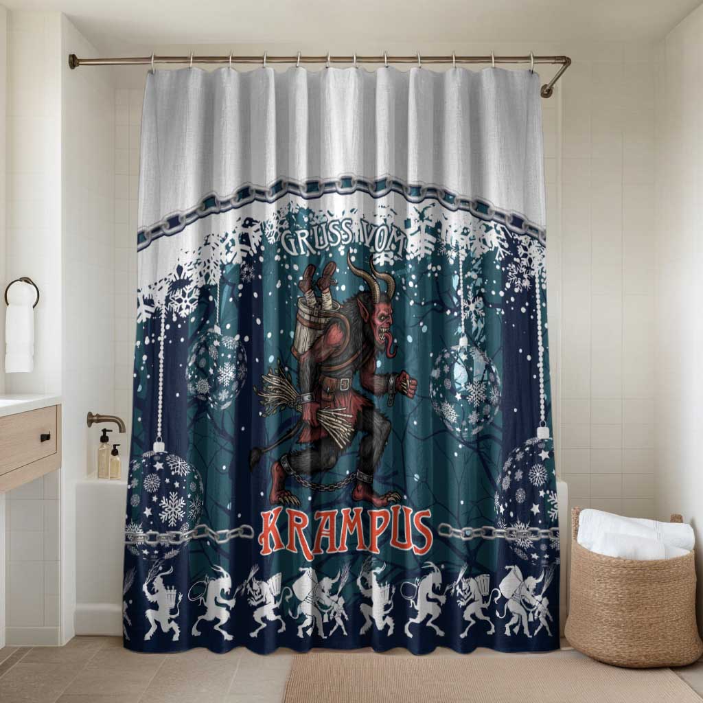 Gruss vom Krampus Christmas Bathroom Set Creepy Xmas Devil - Wonder Print Shop