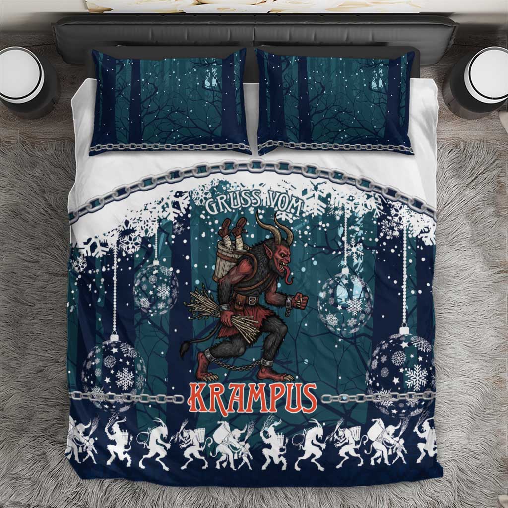 Gruss vom Krampus Christmas Bedding Set Creepy Xmas Devil - Wonder Print Shop