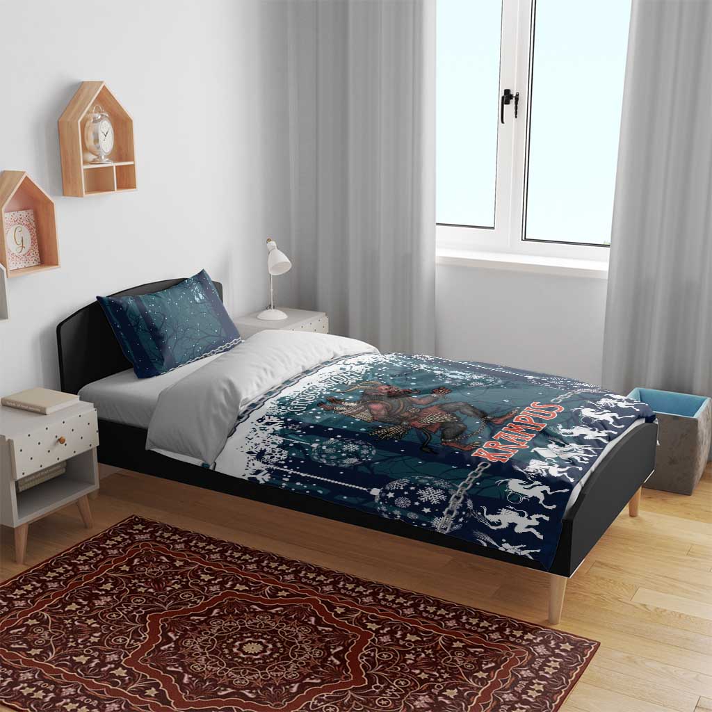 Gruss vom Krampus Christmas Bedding Set Creepy Xmas Devil - Wonder Print Shop