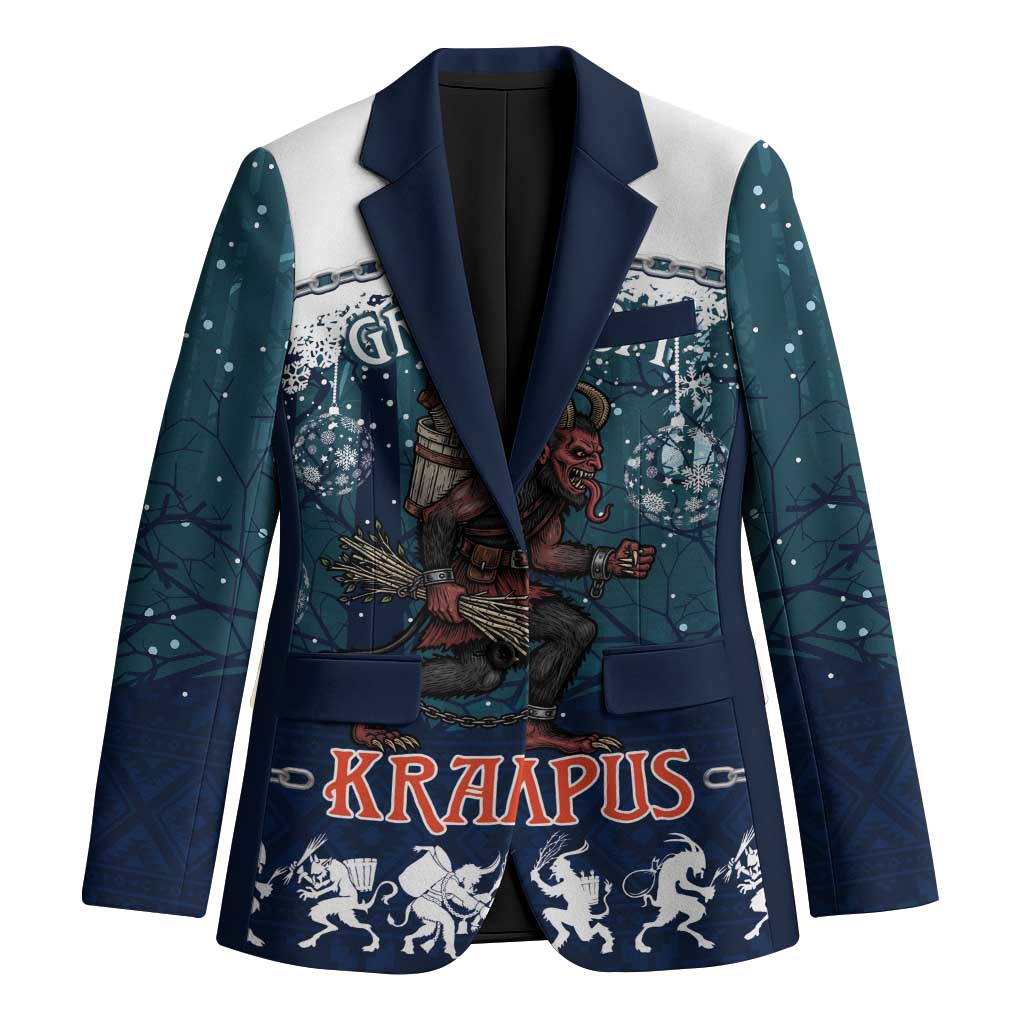 Gruss vom Krampus Christmas Blazer Creepy Xmas Devil - Wonder Print Shop