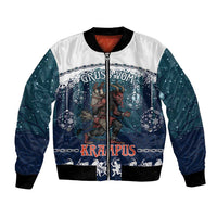 Gruss vom Krampus Christmas Bomber Jacket Creepy Xmas Devil - Wonder Print Shop