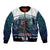 Gruss vom Krampus Christmas Bomber Jacket Creepy Xmas Devil - Wonder Print Shop